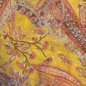 Raj silk paisley scarf - NWOT